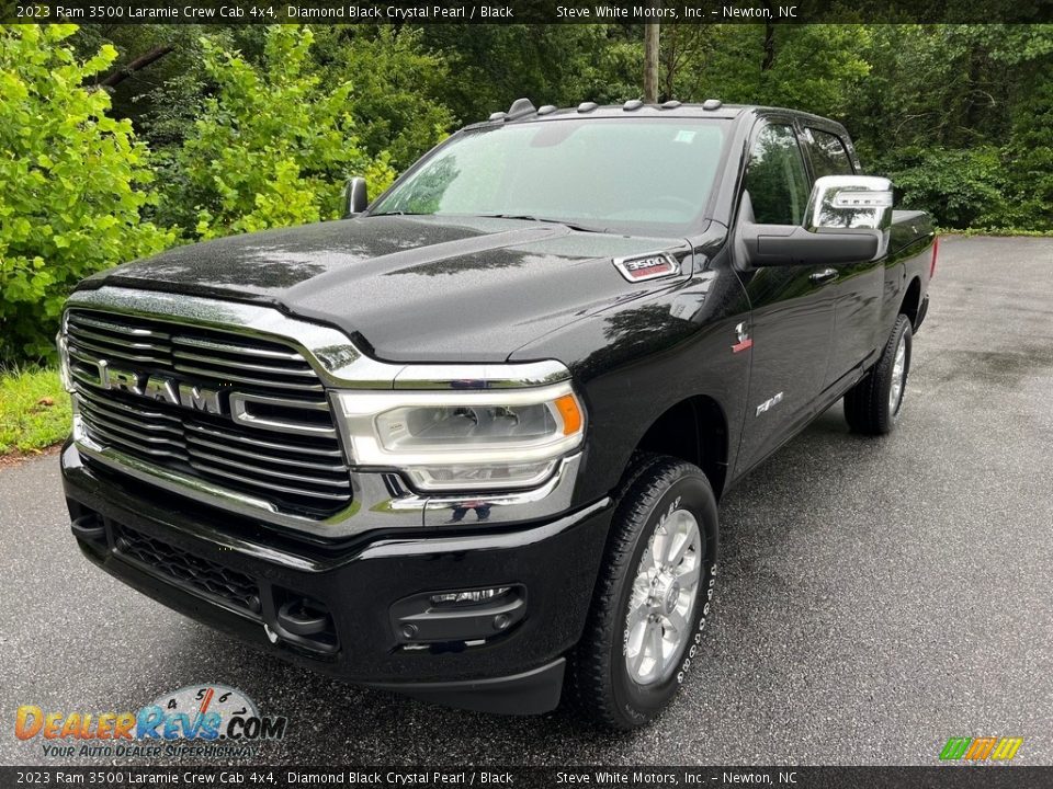 2023 Ram 3500 Laramie Crew Cab 4x4 Diamond Black Crystal Pearl / Black Photo #2