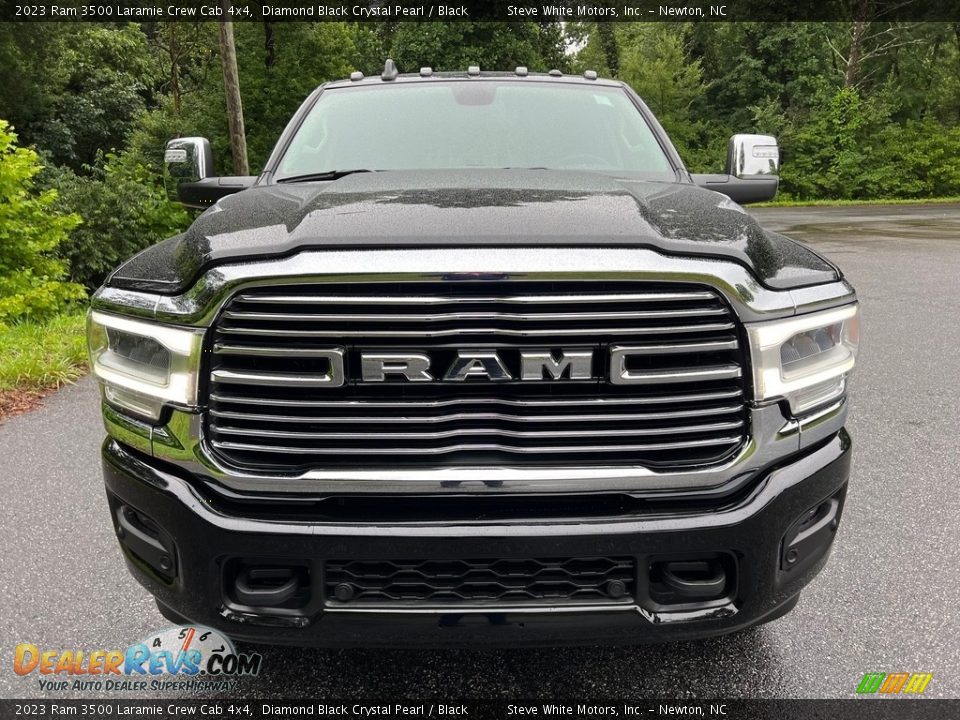 2023 Ram 3500 Laramie Crew Cab 4x4 Diamond Black Crystal Pearl / Black Photo #3