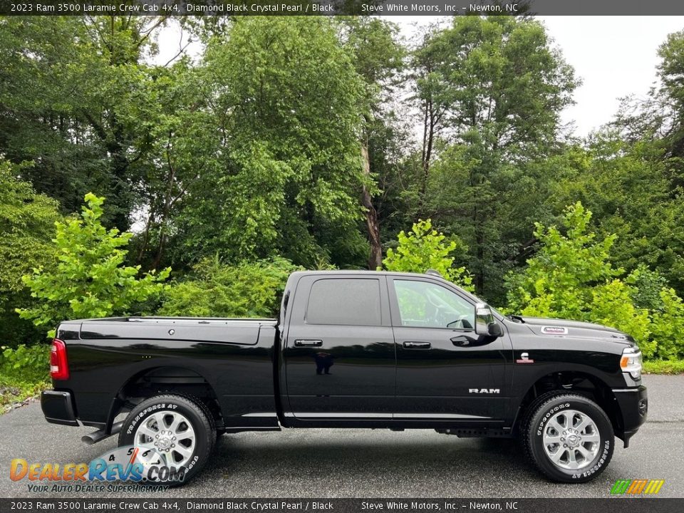 Diamond Black Crystal Pearl 2023 Ram 3500 Laramie Crew Cab 4x4 Photo #9