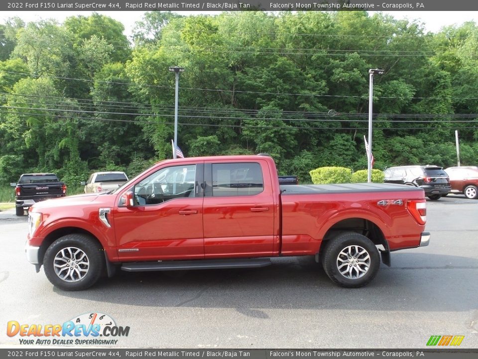 Rapid Red Metallic Tinted 2022 Ford F150 Lariat SuperCrew 4x4 Photo #5