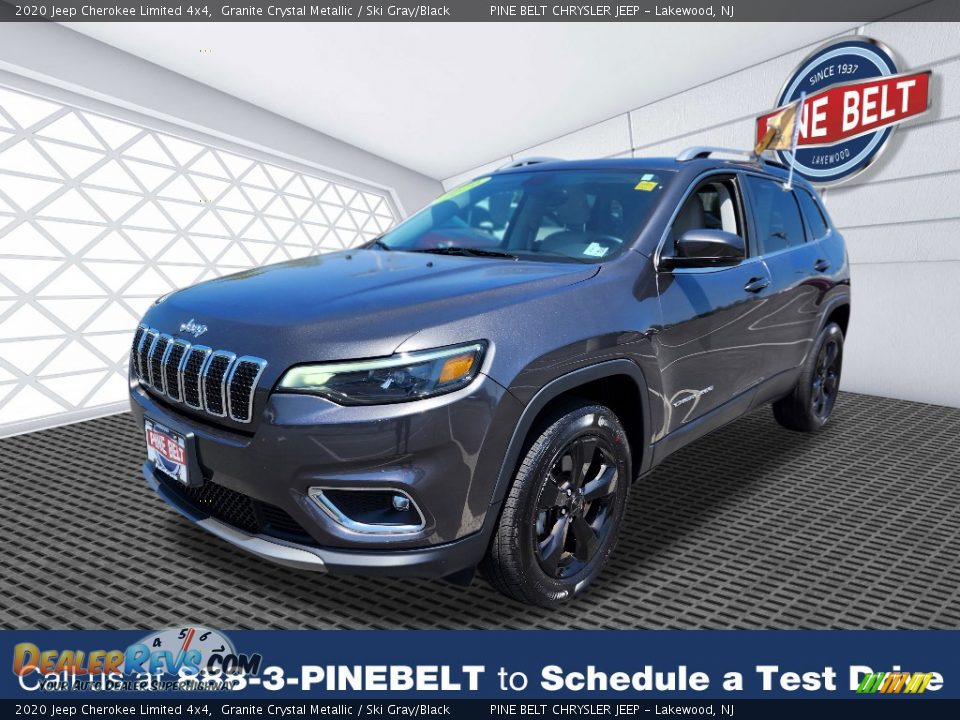 2020 Jeep Cherokee Limited 4x4 Granite Crystal Metallic / Ski Gray/Black Photo #1