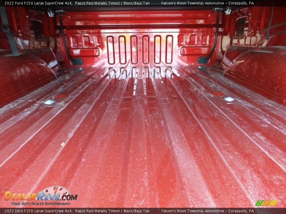 2022 Ford F150 Lariat SuperCrew 4x4 Rapid Red Metallic Tinted / Black/Baja Tan Photo #16