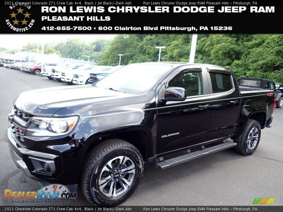 2021 Chevrolet Colorado Z71 Crew Cab 4x4 Black / Jet Black/­Dark Ash Photo #1