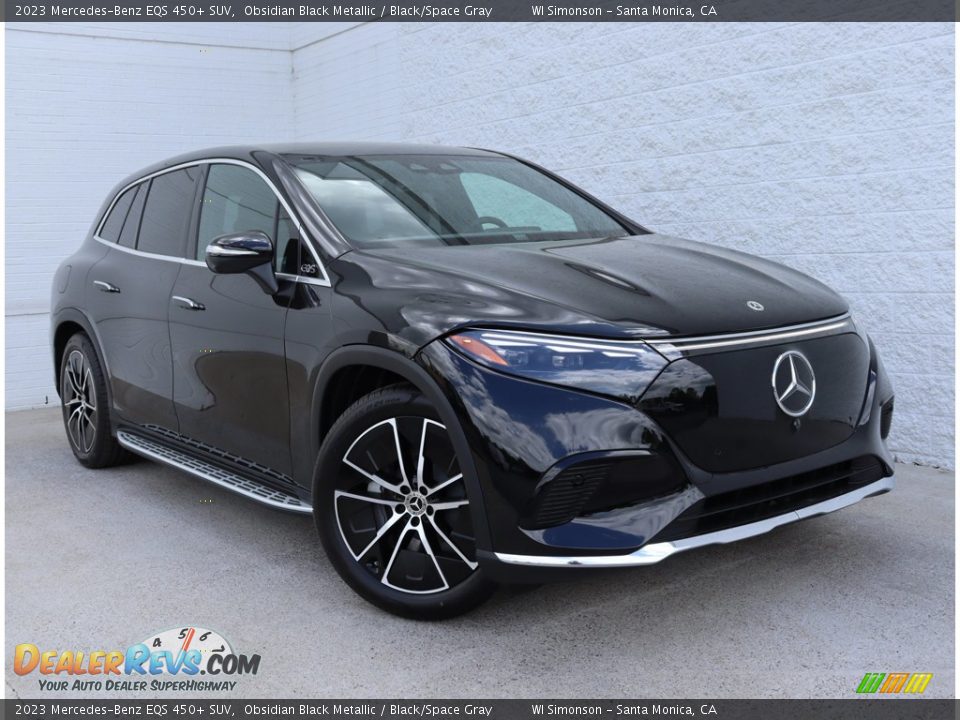 2023 Mercedes-Benz EQS 450+ SUV Obsidian Black Metallic / Black/Space Gray Photo #2