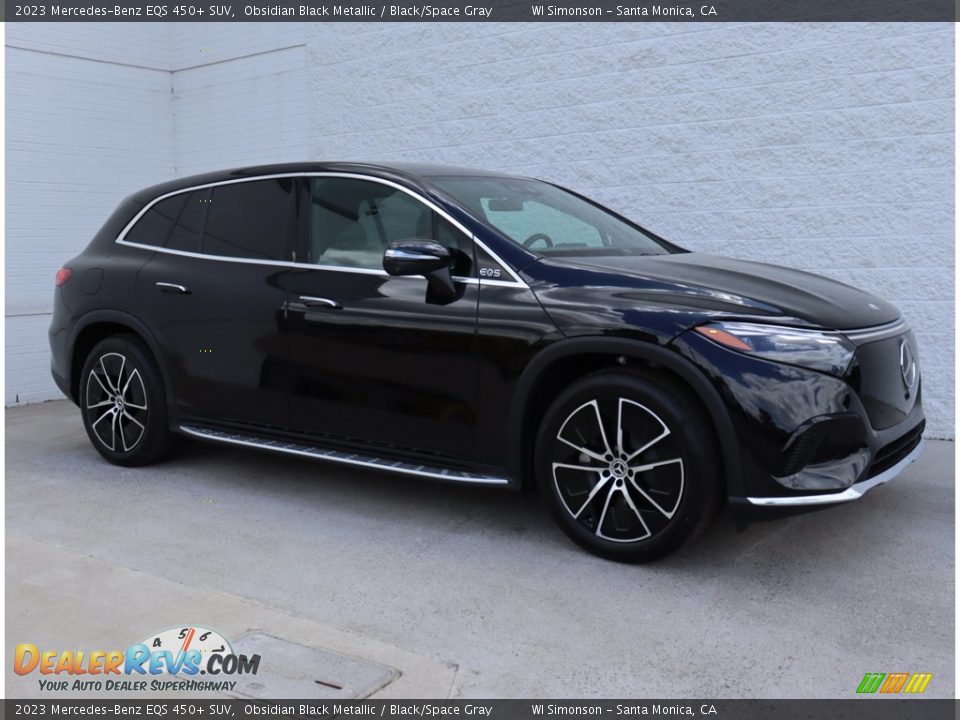 2023 Mercedes-Benz EQS 450+ SUV Obsidian Black Metallic / Black/Space Gray Photo #3