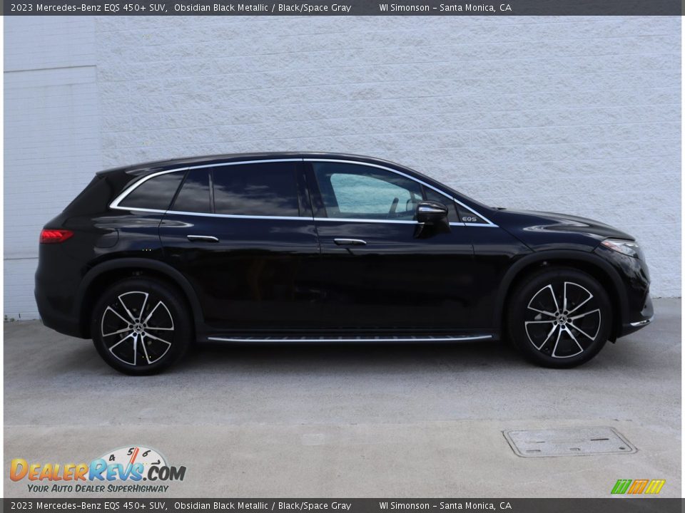 2023 Mercedes-Benz EQS 450+ SUV Obsidian Black Metallic / Black/Space Gray Photo #4