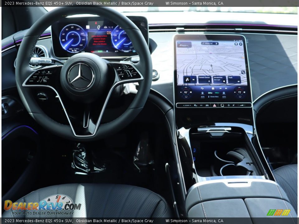 2023 Mercedes-Benz EQS 450+ SUV Obsidian Black Metallic / Black/Space Gray Photo #17