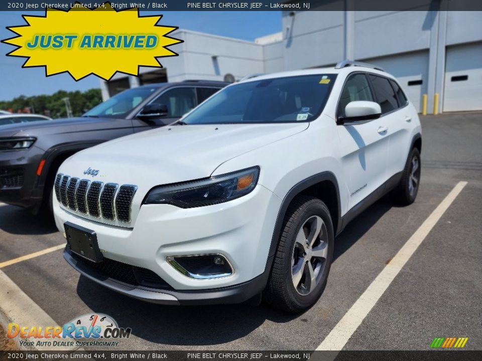 2020 Jeep Cherokee Limited 4x4 Bright White / Black Photo #1