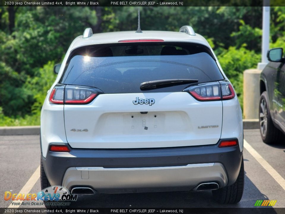 2020 Jeep Cherokee Limited 4x4 Bright White / Black Photo #3