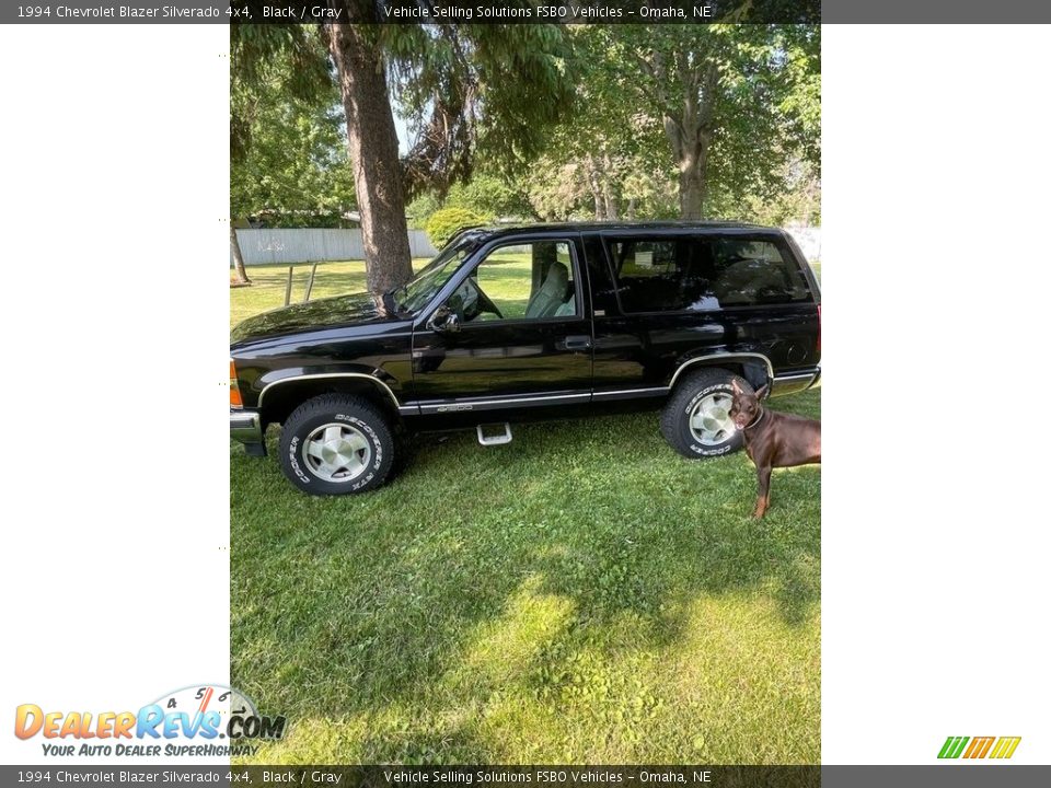 Black 1994 Chevrolet Blazer Silverado 4x4 Photo #1