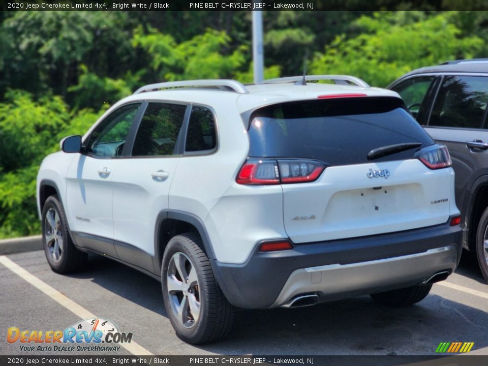 2020 Jeep Cherokee Limited 4x4 Bright White / Black Photo #4