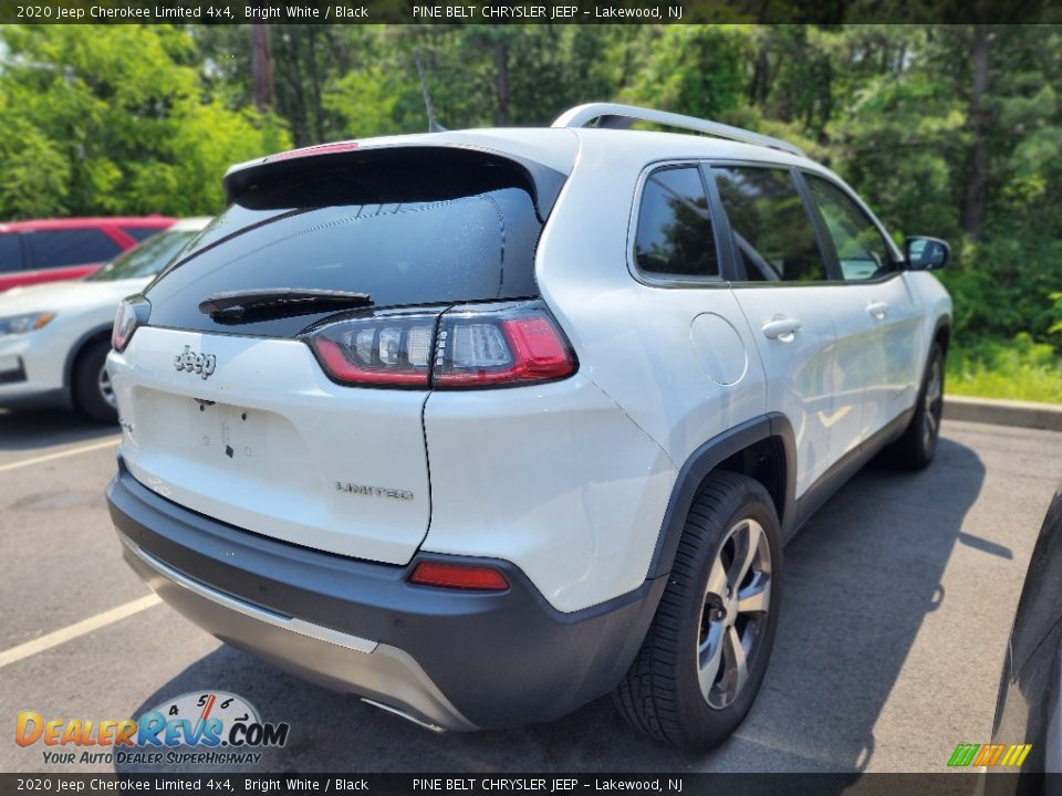 2020 Jeep Cherokee Limited 4x4 Bright White / Black Photo #6