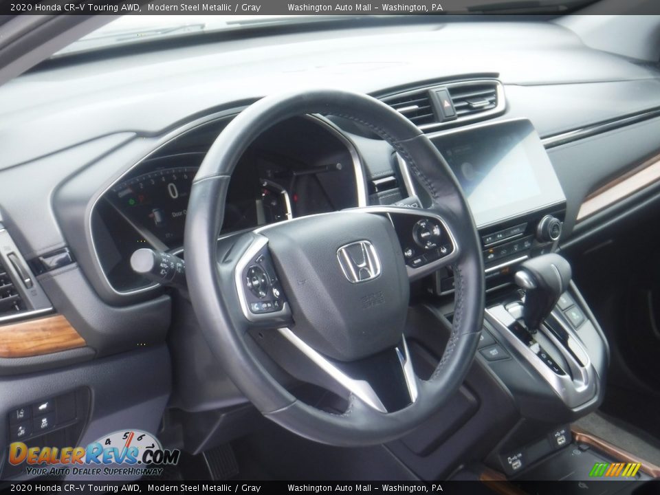 2020 Honda CR-V Touring AWD Modern Steel Metallic / Gray Photo #13