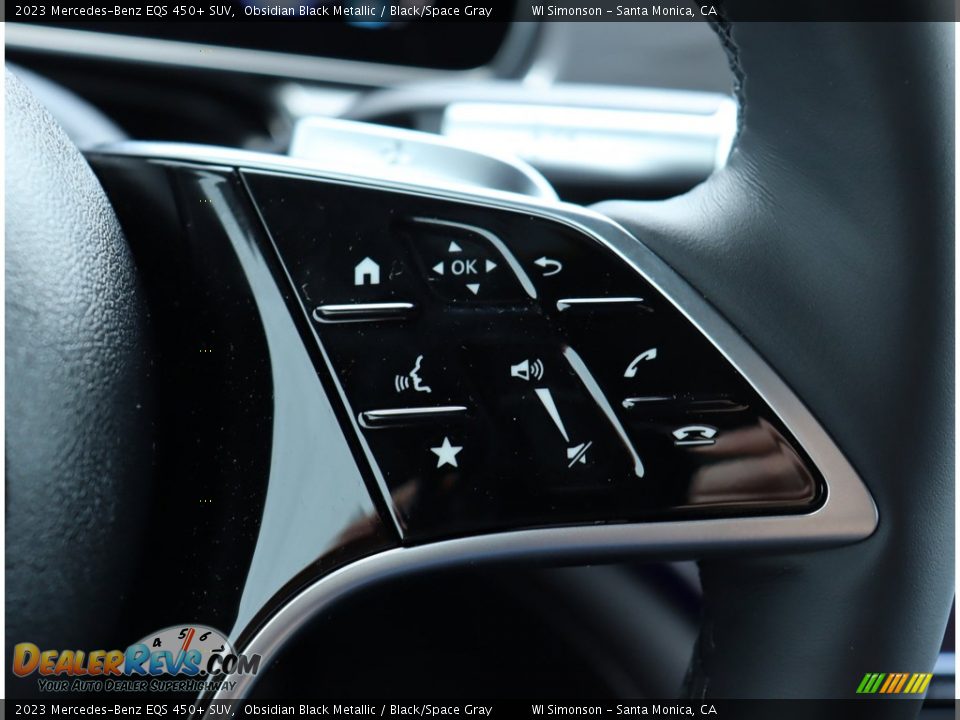 2023 Mercedes-Benz EQS 450+ SUV Obsidian Black Metallic / Black/Space Gray Photo #36