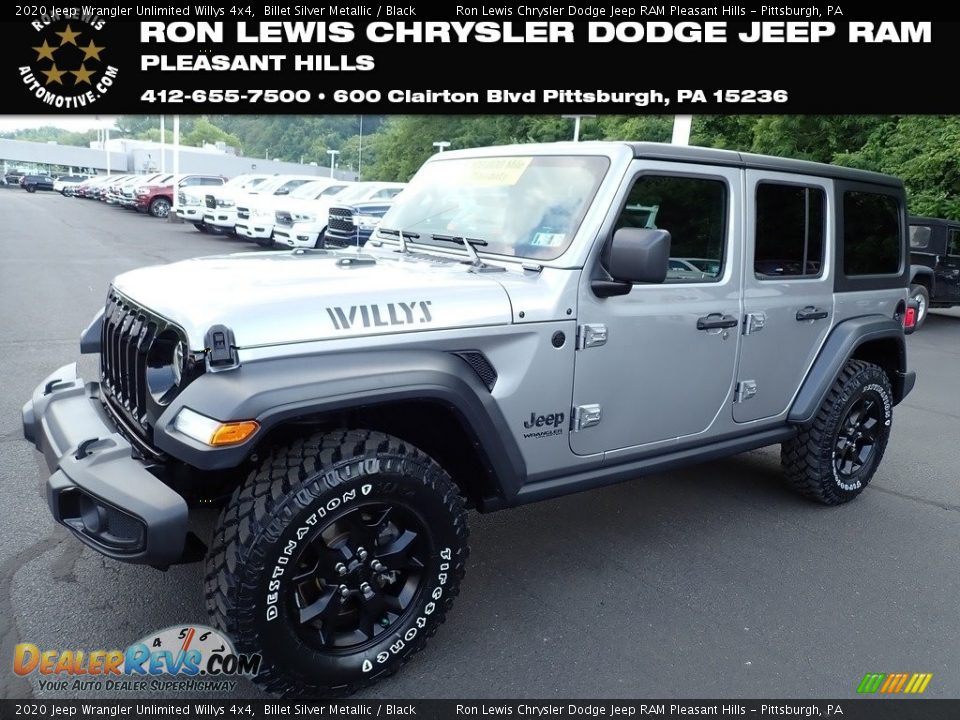 2020 Jeep Wrangler Unlimited Willys 4x4 Billet Silver Metallic / Black Photo #1