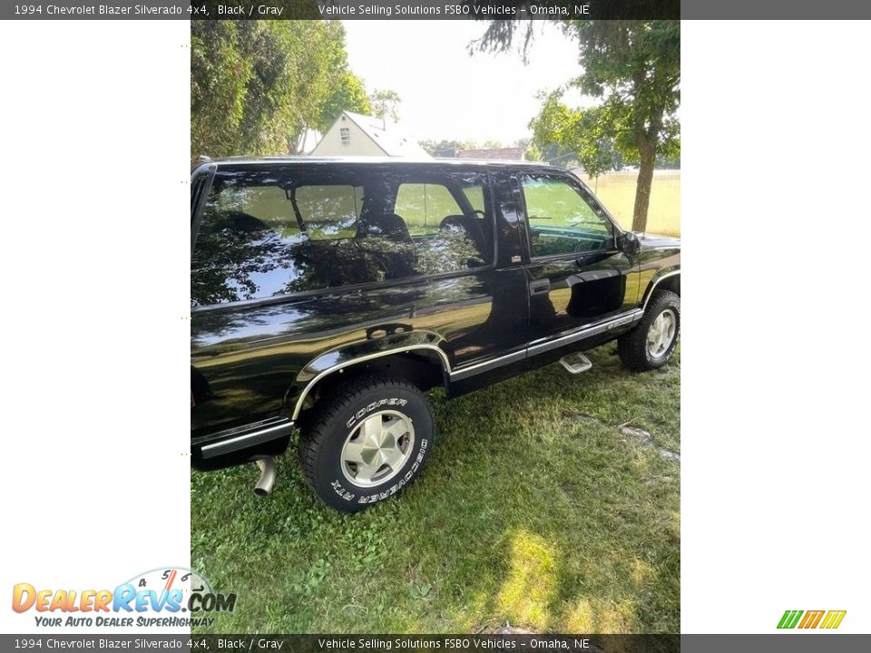 1994 Chevrolet Blazer Silverado 4x4 Black / Gray Photo #8