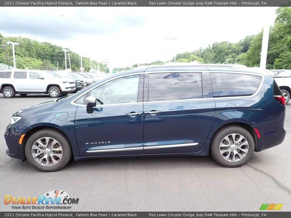 Fathom Blue Pearl 2021 Chrysler Pacifica Hybrid Pinnacle Photo #2