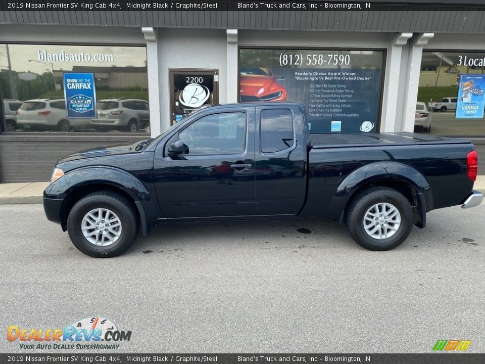 2019 Nissan Frontier SV King Cab 4x4 Midnight Black / Graphite/Steel Photo #1