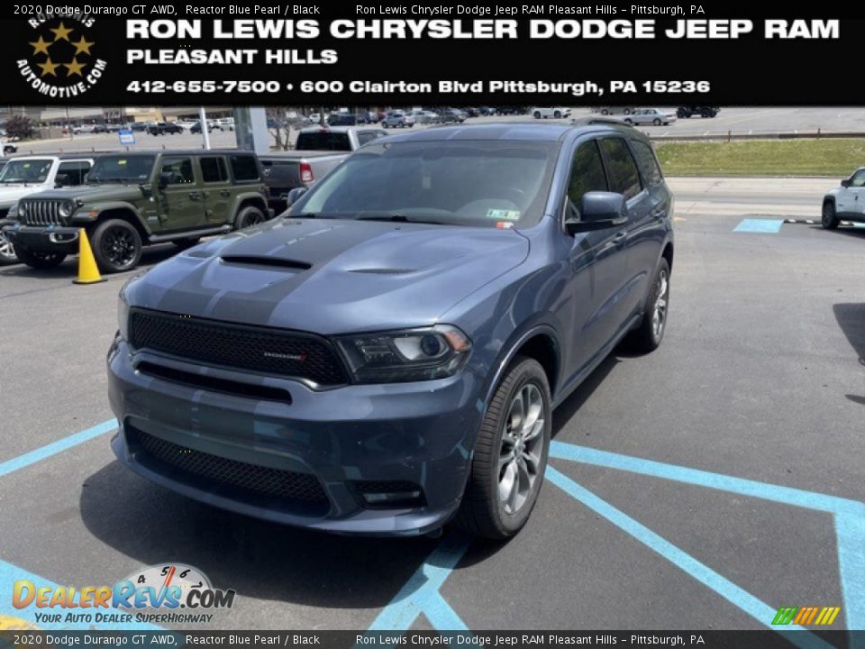 2020 Dodge Durango GT AWD Reactor Blue Pearl / Black Photo #1