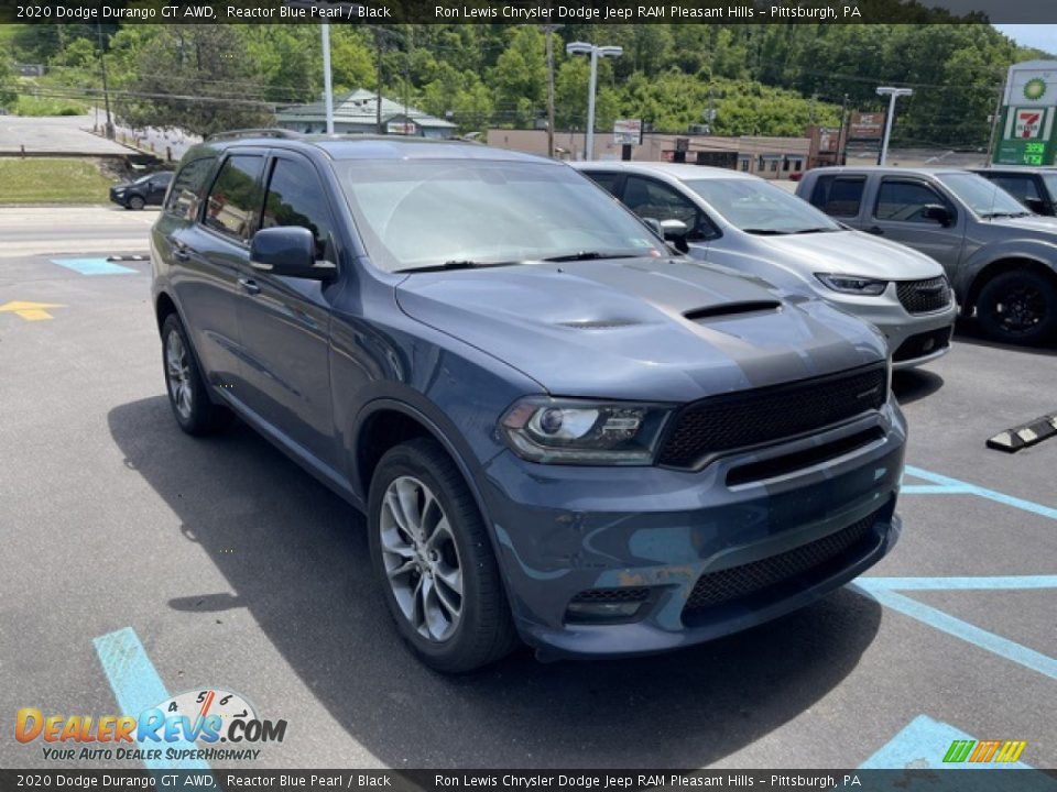 2020 Dodge Durango GT AWD Reactor Blue Pearl / Black Photo #3