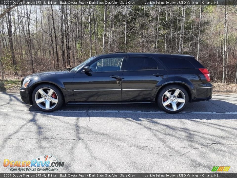 2007 Dodge Magnum SRT-8 Brilliant Black Crystal Pearl / Dark Slate Gray/Light Slate Gray Photo #1