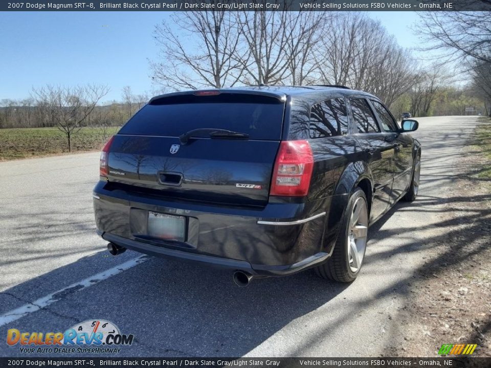 2007 Dodge Magnum SRT-8 Brilliant Black Crystal Pearl / Dark Slate Gray/Light Slate Gray Photo #5