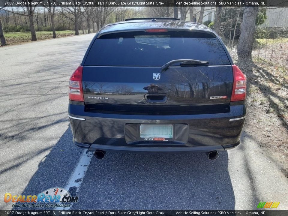 2007 Dodge Magnum SRT-8 Brilliant Black Crystal Pearl / Dark Slate Gray/Light Slate Gray Photo #7