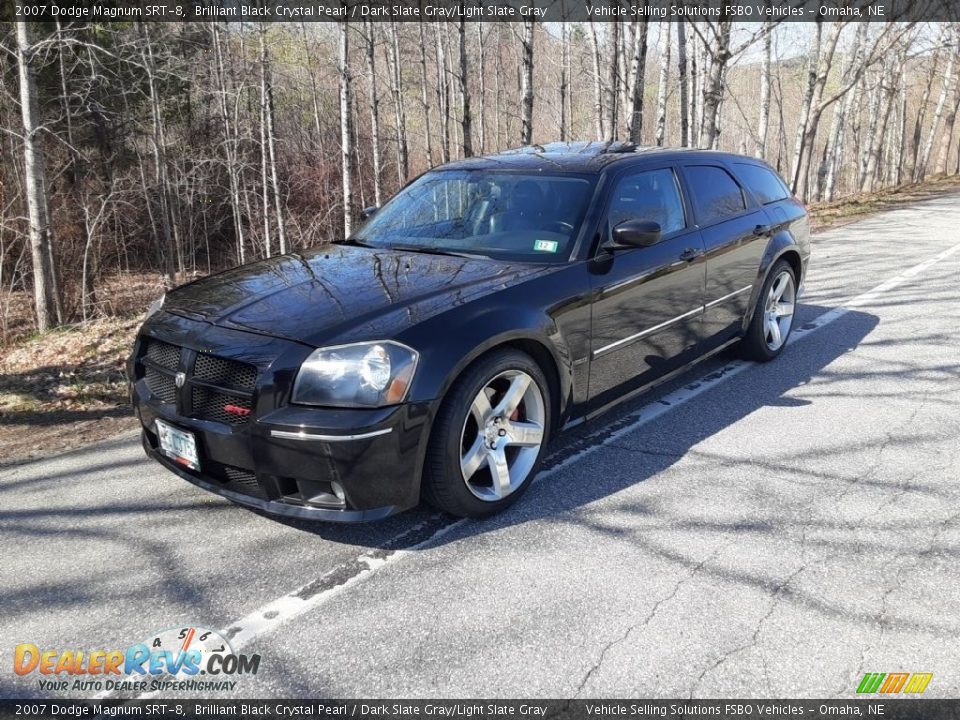 2007 Dodge Magnum SRT-8 Brilliant Black Crystal Pearl / Dark Slate Gray/Light Slate Gray Photo #8