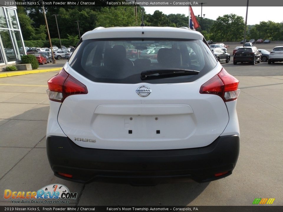 2019 Nissan Kicks S Fresh Powder White / Charcoal Photo #3