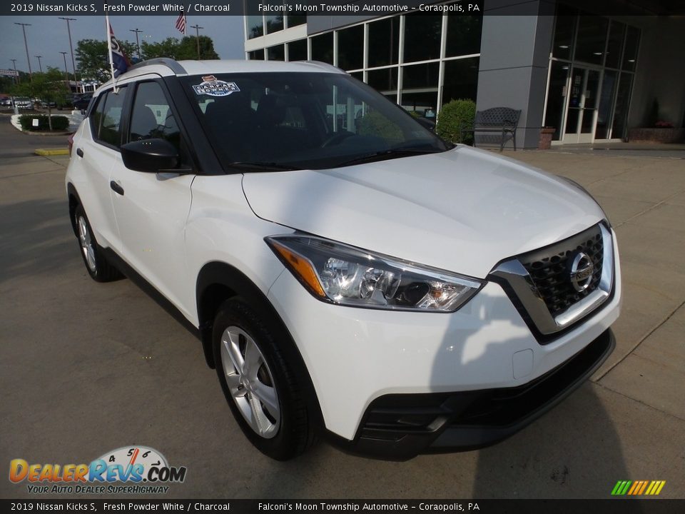 2019 Nissan Kicks S Fresh Powder White / Charcoal Photo #9