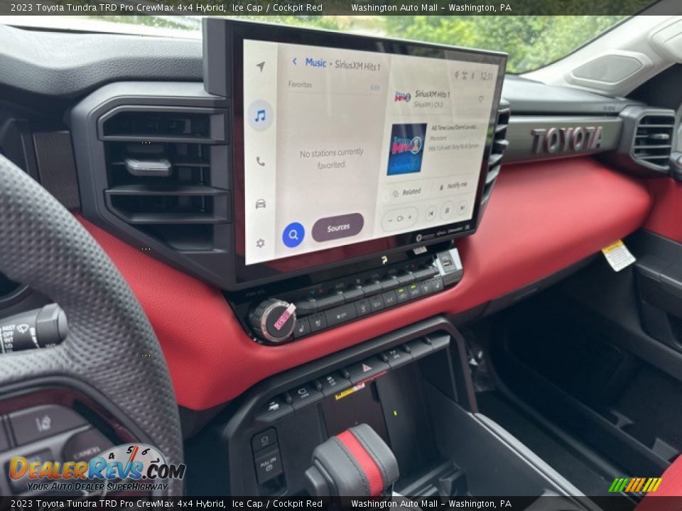2023 Toyota Tundra TRD Pro CrewMax 4x4 Hybrid Ice Cap / Cockpit Red Photo #5