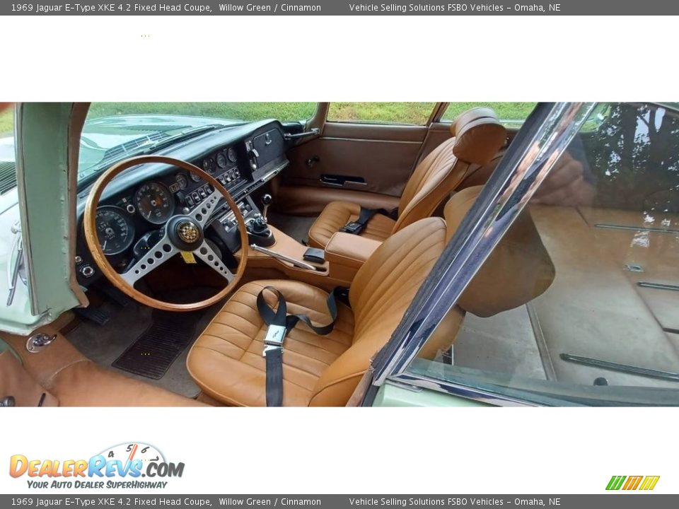 Front Seat of 1969 Jaguar E-Type XKE 4.2 Fixed Head Coupe Photo #9