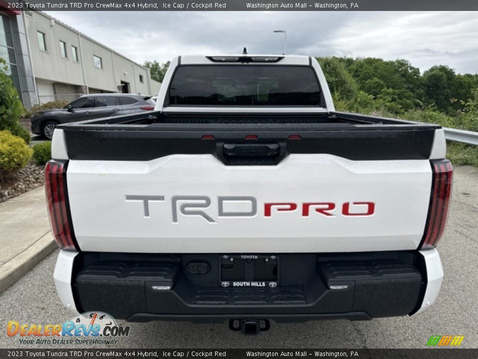 2023 Toyota Tundra TRD Pro CrewMax 4x4 Hybrid Ice Cap / Cockpit Red Photo #8
