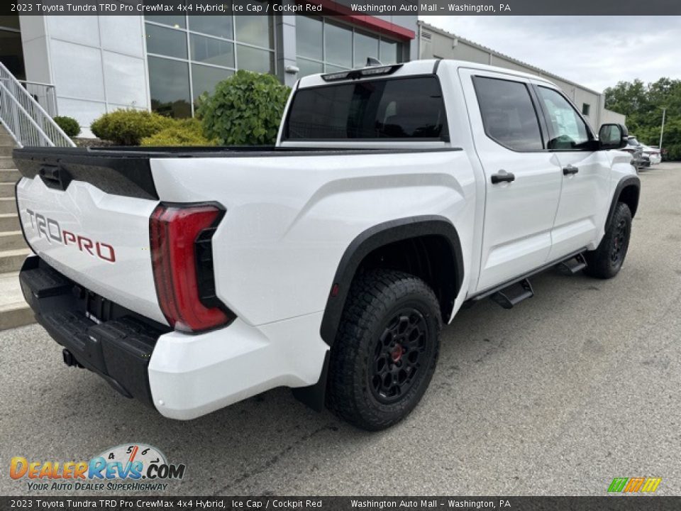 2023 Toyota Tundra TRD Pro CrewMax 4x4 Hybrid Ice Cap / Cockpit Red Photo #9