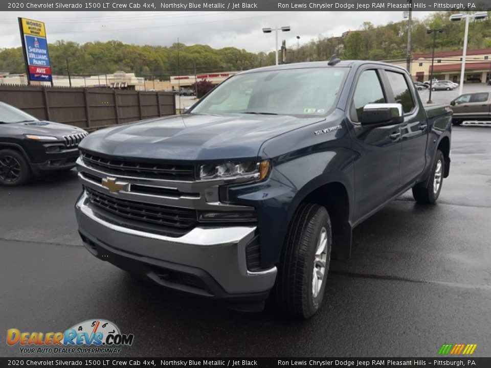 2020 Chevrolet Silverado 1500 LT Crew Cab 4x4 Northsky Blue Metallic / Jet Black Photo #1