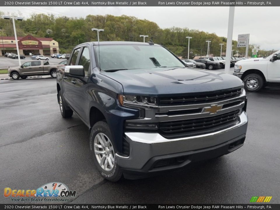 2020 Chevrolet Silverado 1500 LT Crew Cab 4x4 Northsky Blue Metallic / Jet Black Photo #3