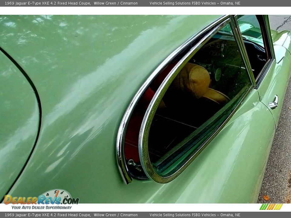 1969 Jaguar E-Type XKE 4.2 Fixed Head Coupe Willow Green / Cinnamon Photo #15