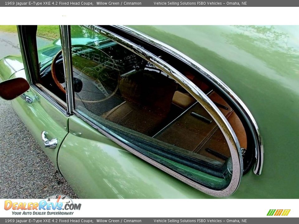 1969 Jaguar E-Type XKE 4.2 Fixed Head Coupe Willow Green / Cinnamon Photo #16