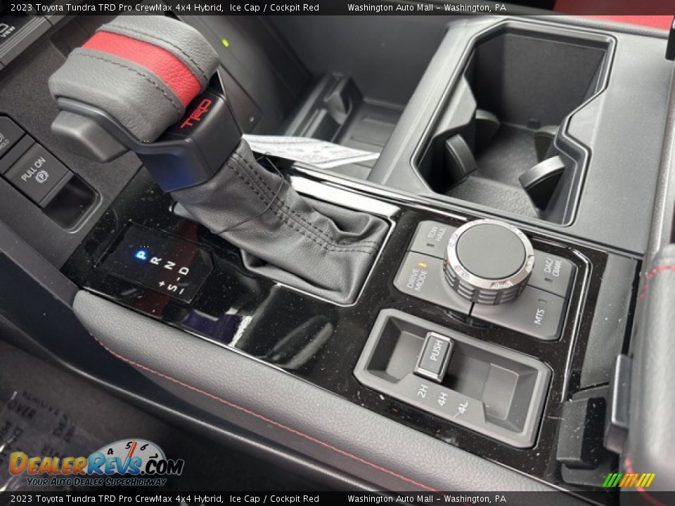2023 Toyota Tundra TRD Pro CrewMax 4x4 Hybrid Ice Cap / Cockpit Red Photo #14