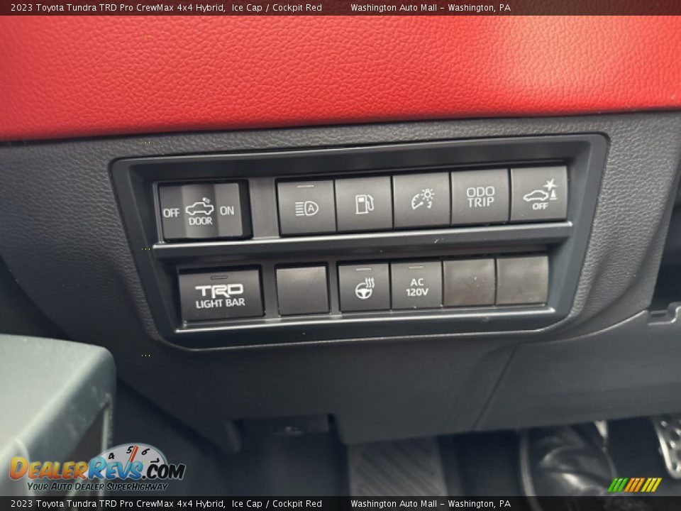 2023 Toyota Tundra TRD Pro CrewMax 4x4 Hybrid Ice Cap / Cockpit Red Photo #16