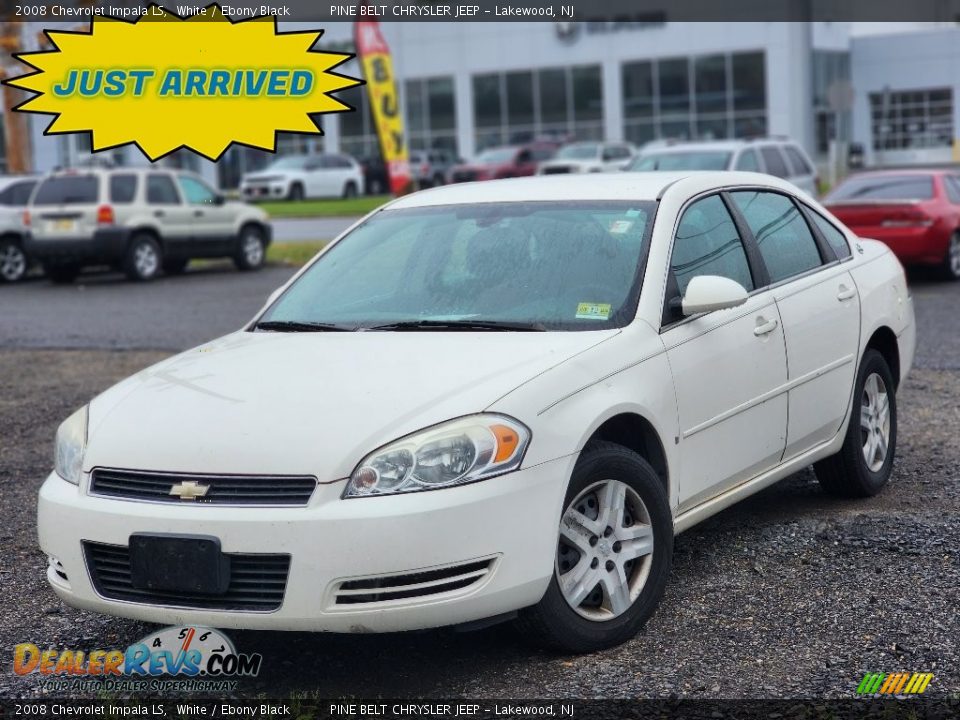 2008 Chevrolet Impala LS White / Ebony Black Photo #1