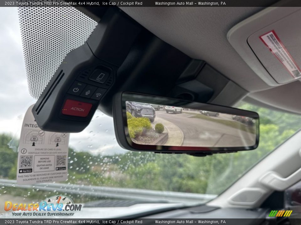 2023 Toyota Tundra TRD Pro CrewMax 4x4 Hybrid Ice Cap / Cockpit Red Photo #18