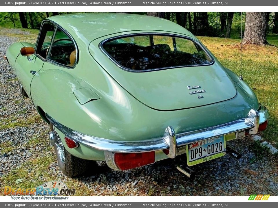 Willow Green 1969 Jaguar E-Type XKE 4.2 Fixed Head Coupe Photo #19