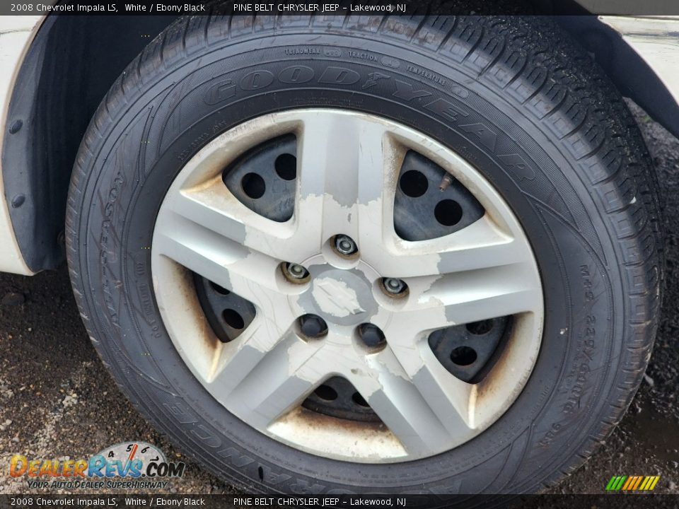 2008 Chevrolet Impala LS White / Ebony Black Photo #6