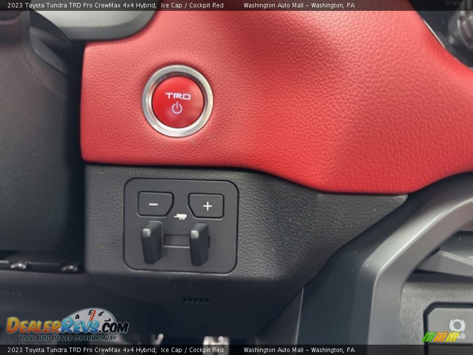 2023 Toyota Tundra TRD Pro CrewMax 4x4 Hybrid Ice Cap / Cockpit Red Photo #21