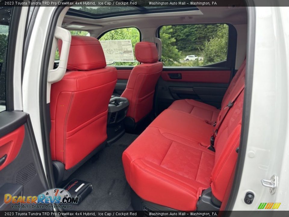 2023 Toyota Tundra TRD Pro CrewMax 4x4 Hybrid Ice Cap / Cockpit Red Photo #22