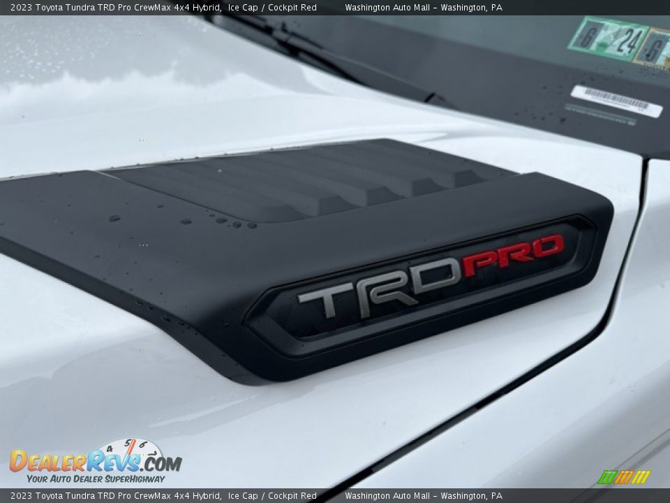 2023 Toyota Tundra TRD Pro CrewMax 4x4 Hybrid Ice Cap / Cockpit Red Photo #25