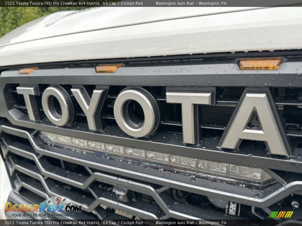 2023 Toyota Tundra TRD Pro CrewMax 4x4 Hybrid Ice Cap / Cockpit Red Photo #26