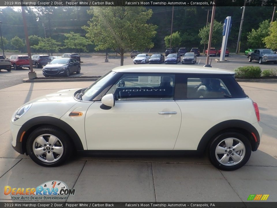 2019 Mini Hardtop Cooper 2 Door Pepper White / Carbon Black Photo #6