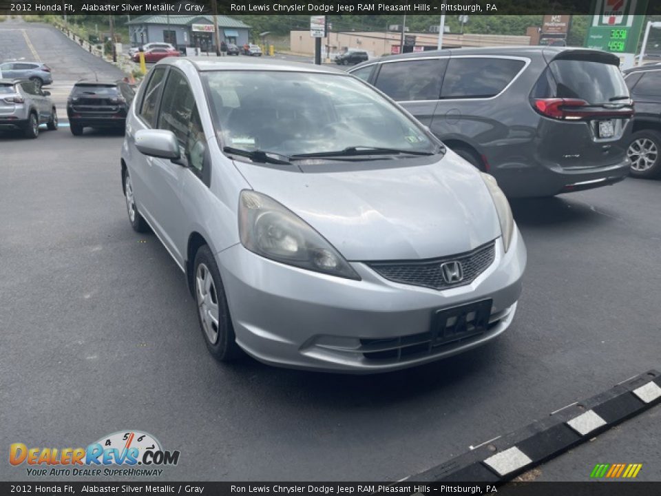 2012 Honda Fit Alabaster Silver Metallic / Gray Photo #3